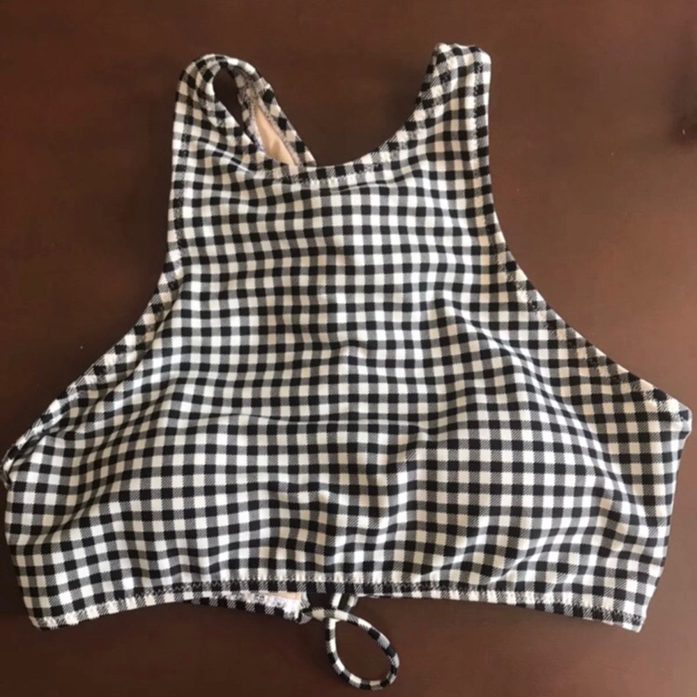 Gingham Halter Swim top